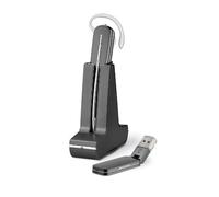 Plantronics Savi W440-M Auricolare Mono Gancio con Chiusura a Banda Fascia Oppure i Collari per PC Wireless, Nero