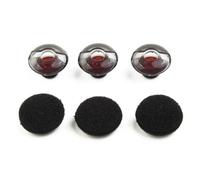 Plantronics - Tappi per le orecchie in silicone per Voyager 5200 5220, progettati per utenti attivi, 3 pezzi L (16 mm)