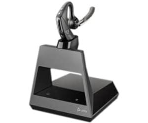 Plantronics Voyager 5200 Office (Poly) Wireless Bluetooth Headset, Active Noise Cancelling, WindSmart-Technology, SoundGuard, Mobil/Telefono/PC/Mac, Team (certificato), Funziona con Zoom e altro