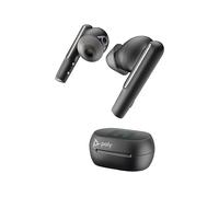 PLANTRONICS Voyager Free 60+ UC Carbon Black Earbuds +BT700 USB-C Adapter +Touchscreen Charge Case AURICOLARI WIRELESS, Nero