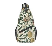 Plants and Fruits Hd Borsa a tracolla per pesce carpa rossa giapponese, zaino a tracolla causale zaino a tracolla per donna uomo escursionismo viaggio