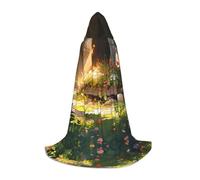 Plants and Trees, mantello da mago di Halloween, con stampa S, per feste a tema, mantello cosplay per adulti/ragazzi, taglie S, M, L