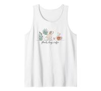 Plants, Dogs, And Coffee Dog Plant Lover Canotta