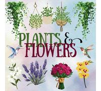 Plants & Flowers: Cute, Cozy and Relaxing Coloring Book with Simple Designs Featuring Nature-Themed Illustrations for Adults and Kids