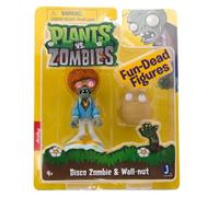 Plants Vs Zombies 3" Figura 2-Pack: Disco Zombie E Wall-nut