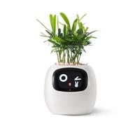 PLANTSIO Smart Pet Planter - Vaso intelligente alimentato dall'intelligenza artificiale con guida per la cura delle piante Emoji, interazione gestuale adorabile, vaso decorativo moderno per la casa