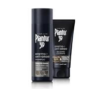 Plantur 39 Effetto Anti-Grigio Shampoo Tonalità Fredda e Balsamo Colorante - 1x 200ml + 1x 150ml - Copre gradualmente i capelli grigi - Aiuta a prevenire la caduta ereditaria - per la Cura dei Capelli