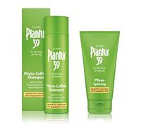 Plantur 39, shampoo alla fitocaffeina, da 250 ml e balsamo da 150 ml, appositamente creato per capelli colorati e danneggiati (etichetta in lingua tedesca)