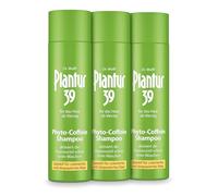 Plantur 39 Shampoo per capelli fito-caffeina da donna, 3 x 250 ml, specifico per capelli colorati e danneggiati, caffeina contro la caduta dei capelli nelle donne, rafforza la crescita dei capelli