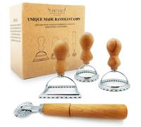 Plantvibes Set di 4 tagliapasta per raviol 4-Piece: 3 x Stamps, 1 x Round Cutter