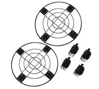 PlantxCaddy - Carrello rotondo in metallo in vaso, rullo per piante, adatto per un facile trasferimento di piante da interno ed esterno, giardinaggio, decorazione della casa e prevenzione dello