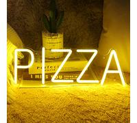Planzo PIZZA LED Neon Sign per Business Store Restaurant Bar Coffee Shop Neon Night Light Wall Decor per cucina camera da letto casa matrimonio bambini compleanno cucina tema pizza party sfondo 5 V