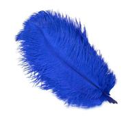 PLAOEGCN 10 PZ 15-50 cm Piume di Struzzo Pennacchi Piume Naturali for Centrotavola Tavola di Carnevale Festa di Nozze Artigianato Fai da Te Decorazione Accessori(Royal Blue,15-20cm)