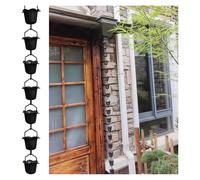 PLAOEGCN Catena Antipioggia in Rame Viola, Catena raccoglipioggia con Tazza di drenaggio for grondaie, Sostituzione Decorativa for Esterni dell'Acqua for Portico del Patio Giardino(4m/11.8ft)