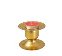PLAOEGCN Portacandele for aromaterapia in Oro e Nero da 2 Pezzi, candeliere Moderno Semplice con piedistallo in Metallo for Decorazioni for la casa Il Matrimonio(Golden)