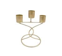 PLAOEGCN Portacandele in Metallo con Lampada a Vento da 2 Pezzi, Decorazione Domestica Semplice e Moderna for Camera Letto, Soggiorno Ornamento di Nozze(Gold 2)