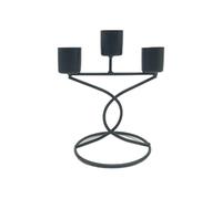 PLAOEGCN Portacandele in Metallo con Lampada a Vento da 2 Pezzi, Decorazione Domestica Semplice e Moderna for Camera Letto, Soggiorno Ornamento di Nozze(Black 2)