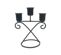 PLAOEGCN Portacandele in Metallo con Lampada a Vento da 2 Pezzi, Decorazione Domestica Semplice e Moderna for Camera Letto, Soggiorno Ornamento di Nozze(Black 4)