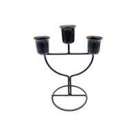 PLAOEGCN Portacandele in Metallo con Lampada a Vento da 2 Pezzi, Decorazione Domestica Semplice e Moderna for Camera Letto, Soggiorno Ornamento di Nozze(Black 1)