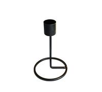 PLAOEGCN Portacandele Rotondi in Metallo da 2 Pezzi, Decorazioni for la casa semplici e Moderne for Camera Letto, Soggiorno Matrimonio(Black 1)