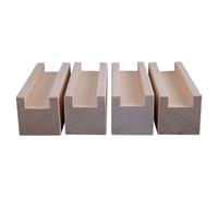 PLAOEGCN Rialzi for mobili in Legno massello di Pino da 4 Pezzi Rialzi for Divano Letto for carichi Pesanti Altezza 3-10 cm for Tavolo Divano Sedia Sgabelli(A 3.2cm-Increase Height 5cm)