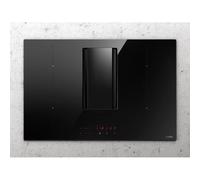 Elica PRF0183127 Nikolatesla Alpha BL/A/78 Piano cottura induzione in vetro nero con cappa integrata - Versione Aspirante - Classe A - Portata intensiva 580 m³/h - In 2-3 settimane