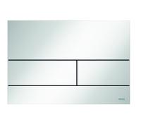 Plaque de commande pour WC TECE « TECEsquare II » en métal, pour système à double débit, 9240832, 9240832, Colorazione: Bianco lucido