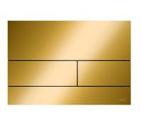 Plaque de commande pour WC TECE « TECEsquare II » en métal, pour système à double débit, 9240839, 9240839, Colorazione: Ottica in oro lucido PVD