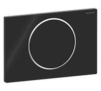 Plaque de fixation Geberit Sigma10 pour rinçage et arrêt de la chasse deau, 115.758.KM.5, 115.758.KM.5, Colorazione: nero