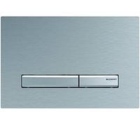 Placca Geberit Sigma50 Square Cromato Spazzolato / Cromo Doppio Tasto | 115.788.