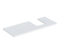 Plaque de lavabo Geberit ONE, découpe à droite, pour lavabo à poser en forme de coupe, 120x3x47cm, 505315002, 505315002, Colorazione: laccato bianco opaco - CM