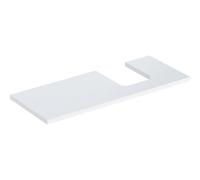Piastra per lavabo Geberit ONE, taglio a destra, per lavabo da appoggio a forma di bacinella, 120x3x47cm, 505.315.00., Colorazione: laccato bianco lucido - 505.315.00.1