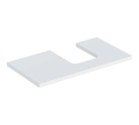 Mobile Lavabo Bagno Geberit ONE per lavabo da appoggio ovale destro 900x30mm Bianco Opaco