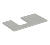 Mobile Lavabo Bagno Geberit ONE per lavabo ovale da appoggio a sinistra 900x30mm Tappetino Greige