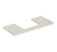 Piastra per lavabo Geberit ONE, taglio centrale, per lavabo da appoggio, 105x3x47cm, 505.284.00., Colorazione: grigio sabbia laccato lucido