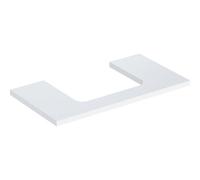 Plaque de lavabo Geberit ONE, découpe au centre, pour lavabo à poser, 90x3x47cm, 505283001, 505283001, Colorazione: laccato bianco lucido - CM