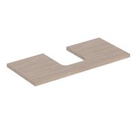 Plaque de lavabo Geberit ONE, découpe au centre, pour lavabo à poser en forme de coupe, 105x3x47cm, 505.274.00.5, 505.274.00.5, Colorazione: Struttura in legno di quercia / melamina