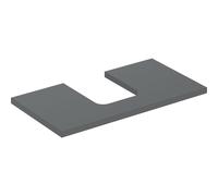 Piastra per lavabo Geberit ONE, taglio centrale, per lavabo da appoggio a forma di bacinella, 75x3x47cm, 505.272.00., Colorazione: laccato lava opaco - CM