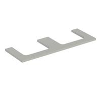 Piastra per lavabo Geberit ONE, doppio taglio, per lavabo da appoggio, 135x3x47cm, 505.286.00., Colorazione: greige laccato opaco - CM