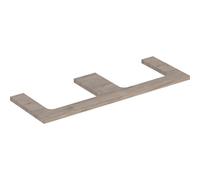 Piastra per lavabo Geberit ONE, doppio taglio, per lavabo da appoggio, 135x3x47cm, 505.286.00., Colorazione: Struttura in legno noce noce hickory / melaminico - 505.286.00.6