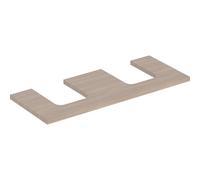 Mobile Lavabo Bagno Geberit ONE per lavabo doppio ovale 1200x30mm Rovere