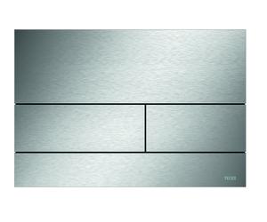 Plaque de poussée TECE WC TECEsquare II métal pour la technologie à double chasse d'eau, 9240830, 9240830, Colorazione: acciaio inossidabile spazzolato (con impronta digitale)