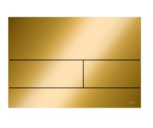 Plaque de poussée TECE WC TECEsquare II métal pour la technologie à double chasse d'eau, 9240839, 9240839, Colorazione: Ottica in oro lucido PVD