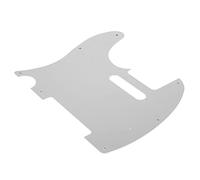 Plaque de protection pour guitare électrique, plaque frontale en alliage d’aluminium résistante aux rayures, conception robuste et durable pour guitares électriques, pièce de (Argento)