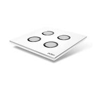 Plaque de recouvrement - Blanc 4 Touches - Elegance