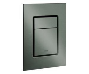 Plaque de recouvrement du Grohe Skate Cosmopolitan S pour 2 quantités et opération de démarrage + arrêt, 37535AL0, 37535AL0, Colorazione: grafite dura spazzolata
