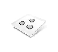 Plaque de recouvrement pour interrupteur - Blanc 3 Touches - Diamond