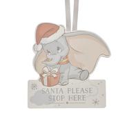 Plaque Di Decorazione Appesa Disney Dumbo Santa Fermati Qui