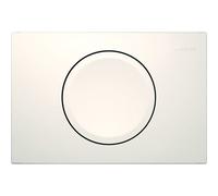 Placca di azionamento Geberit Delta15 per risciacquo-arresto-risciacquo, 115.120., Colorazione: bianco-alpino - 115.120.11.5
