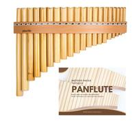 Plaschke Flauto di Pan 20 Note in Do Maggiore - Set Premium con Manuale - Ampia Estensione - Fatto a mano per Esperti e Studenti